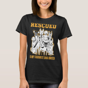 Camiseta Rescatado Es Mi Rescate Animal De Raza De Perro Fa