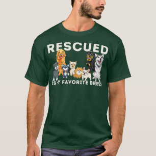Camiseta Rescatado es mi rescate animal favorito