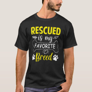 Camiseta Rescatado es mi rescate animal favorito