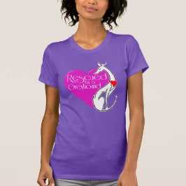 Camiseta Rescatado por un arte canino de Greyhound