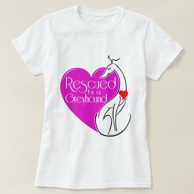 Camiseta Rescatado por un perro pardo (Diseño del anverso)