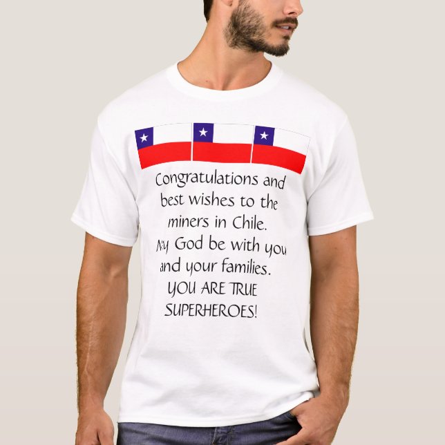 CAMISETA RESCATAN A LOS MINEROS CHILENOS (Anverso)