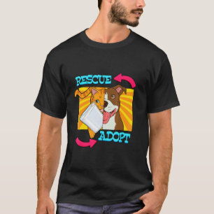 Camiseta Rescatar Adoptar Gatos Perros Rescate de Animales