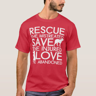 Camiseta Rescatar animales Rescatar animales rescata a los