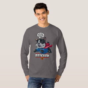 Camiseta Rescatar es mi raza favorita   Manga larga para ho