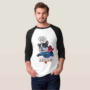 Camiseta Rescatar es mi raza favorita Men Sleeve Raglan