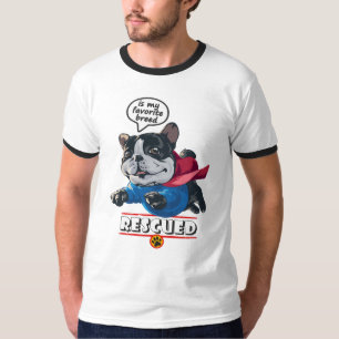 Camiseta Rescatar es mi raza favorita   Ringer Men