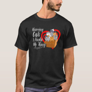 Camiseta Rescatar gatos es como mi cosa el gato de rescate 