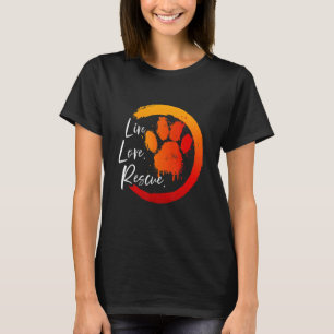 Camiseta Rescatar Gatos Perros Amor Vida Rescate de Animale