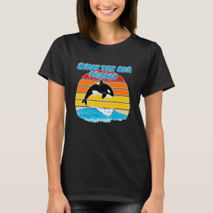 Camiseta Rescatar orcas asesinas salvan a las pandas marina