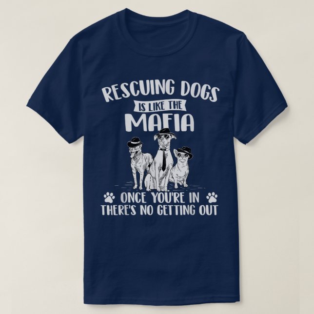 Camiseta Rescatar Perros Es Como El Anuncio Del Perro De Re (Diseño del anverso)