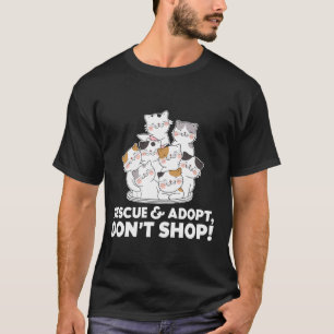 Camiseta RESCATE A Gatos Gatos GASTRONÓMICOS ADOPTADOS DONu