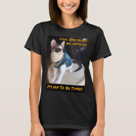 Camiseta RESCATE A Gatos TNR "Es la cadera lo que se debe c