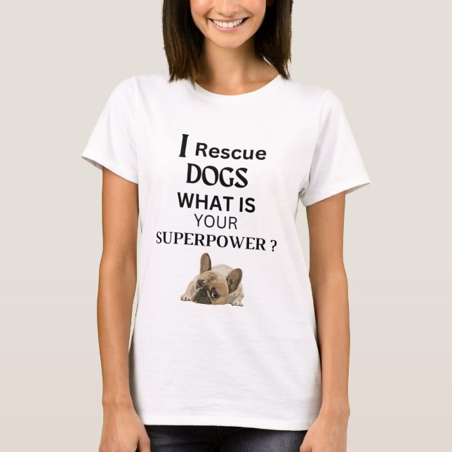 Camiseta Rescate a perros (Anverso)
