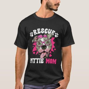 Camiseta Rescate a Pittie Mamá Pitbull Rescate a la adopció