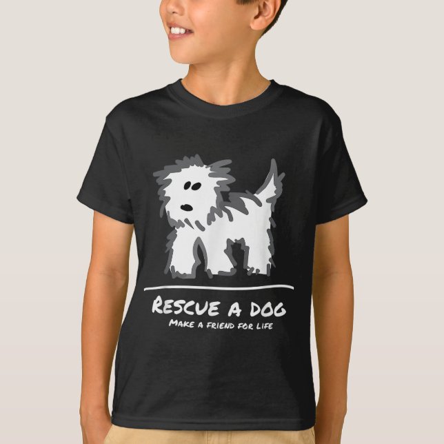 Camiseta Rescate a un perro, no compres a Adopt! Lover Anim (Anverso)