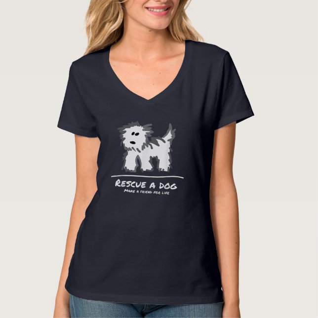 Camiseta Rescate a un perro, no compres a Adopt! Lover Anim (Anverso)
