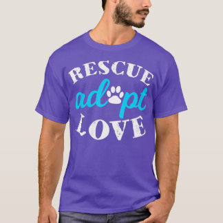 Camiseta Rescate Adopta Amar A Los Animales Amante