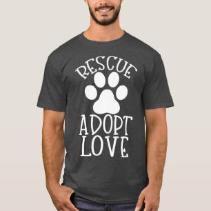 Camiseta Rescate Adopta Regalo de Amor para Rescate de Gato