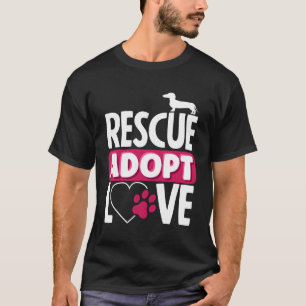 Camiseta Rescate animal Adopta Adopción Mascota de Amor