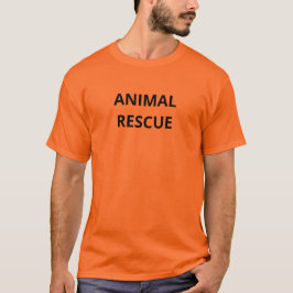 Camiseta Rescate Animal Color Naranja