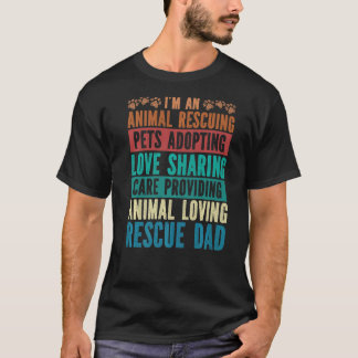 Camiseta Rescate animal papá Rescate Perro Amor Compartir A