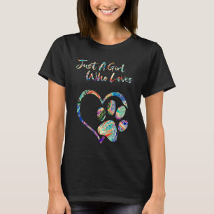 Camiseta Rescate animal Paw de perro tira de pintura tinte 