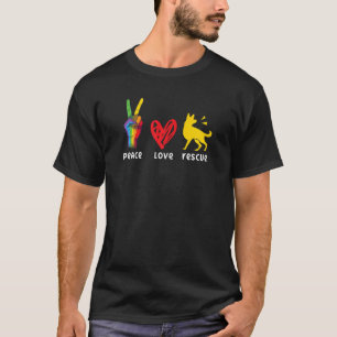 Camiseta Rescate animal Refugio de paz Rescate de amor