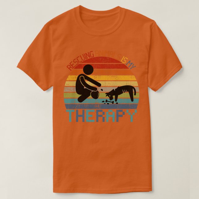 Camiseta Rescate animal Rescatación de animales Trabajo de  (Diseño del anverso)