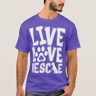 Camiseta Rescate de amor en vivo trabajador de rescate de r