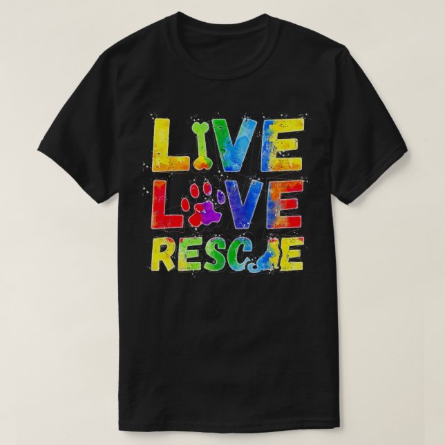 Camiseta Rescate de amor vivo con regalo de amantes de la p (Diseño del anverso)