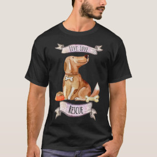 Camiseta Rescate de amor vivo para defensores de rescate de