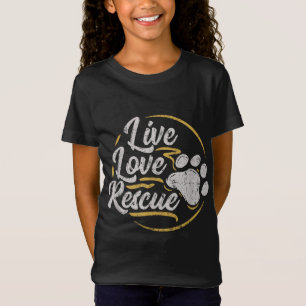 Camiseta Rescate de amor vivo - Perro amante adopta adopció