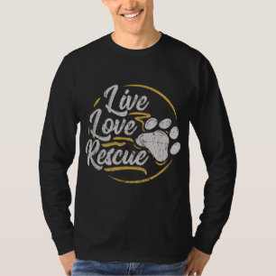 Camiseta Rescate de amor vivo - Perro amante adopta adopció