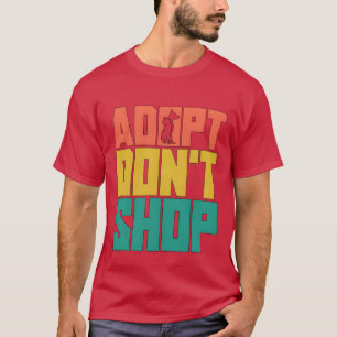 Camiseta Rescate de Animales Adoptar Adopción Retro Rescata