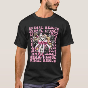 Camiseta Rescate de Animales Adoptar Perros Gatos Chica Coq
