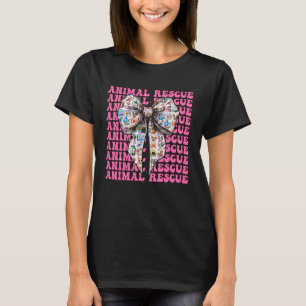 Camiseta Rescate de Animales Adoptar Perros Gatos Chica Coq
