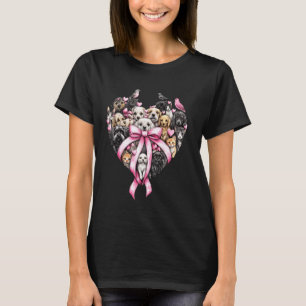 Camiseta Rescate de animales con lazo coqueto Adopta gatos