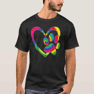 Camiseta Rescate de Animales Hombre Perro Gato Pata Impresi