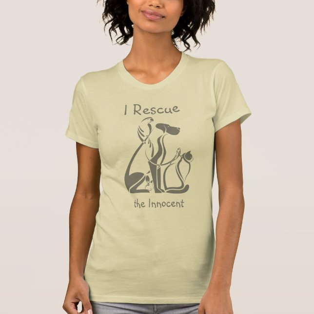 Camiseta Rescate de animales por mascota (Anverso)