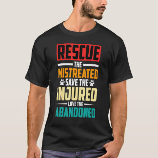 Camiseta Rescate de Animales Rescatistas de Gatos Maltratad