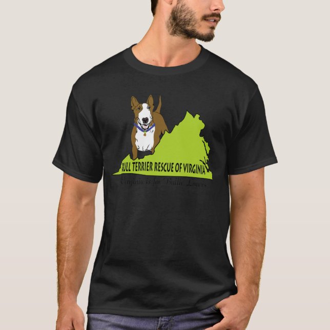 Camiseta Rescate de bull terrier del LOGOTIPO del VA (Anverso)