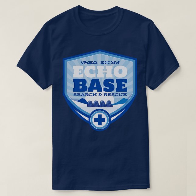 Camiseta Rescate de búsqueda de base de Echo (Diseño del anverso)