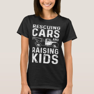 Camiseta Rescate de camionero de remolque papá