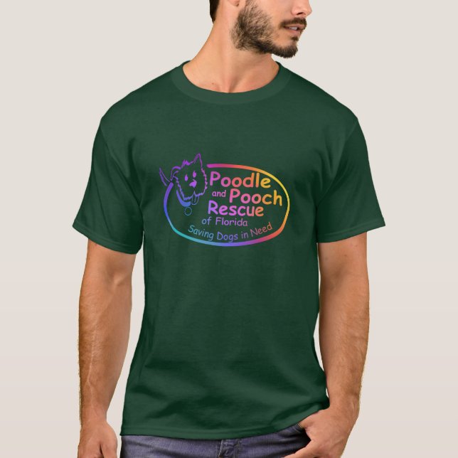 Camiseta Rescate de Caniche y Perro de Florida Gradiente Ar (Anverso)