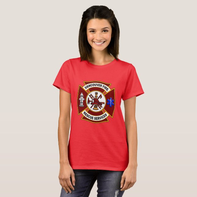 Camiseta Rescate de incendios de Vancouver (Anverso completo)