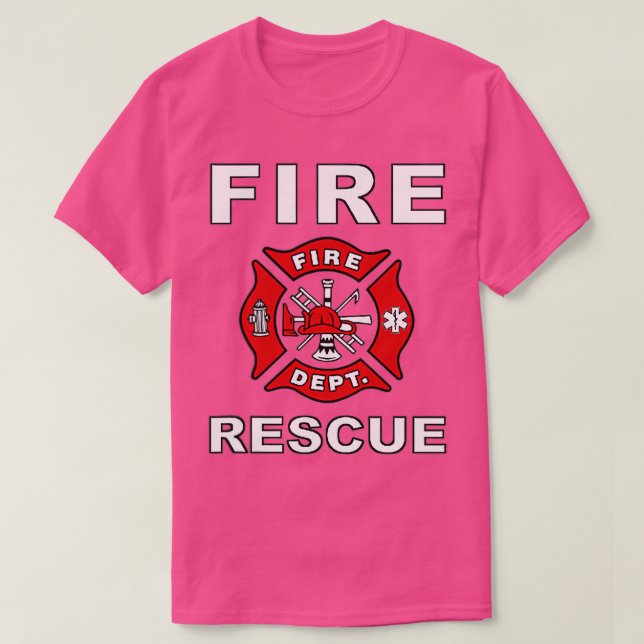CAMISETA RESCATE DE INCENDIOS FUEGO ENFRENTADOR DE NIÑOS FI (Diseño del anverso)