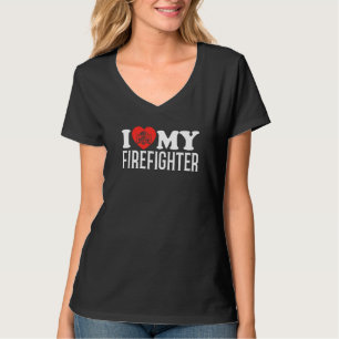 Camiseta Rescate de incendios Me Encanta Mi Bombero