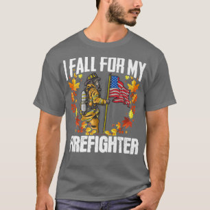 Camiseta Rescate De Incendios Otoño Caí Por Mi Fuego De Bom