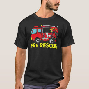 Camiseta Rescate de incendios para bomberos